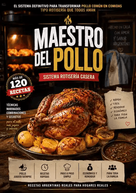 EL MAESTRO DEL POLLO Sistema Rotisería Casera 6 EN 1